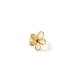 18K Yellow Gold Jasmine Gemstone Flower Ring