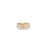 18K Yellow Gold Cobra Diamond And Enamel Ring