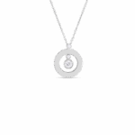 18K White Gold Classic Diamond Mini O Necklace