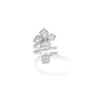 18K White Gold Classic Diamond Fiore Couture Wrap Ring
