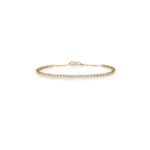 18K Yellow Gold Classic Diamond Tennis Bracelet