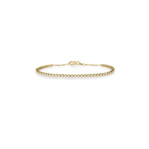 18K Yellow Gold Classic Diamond Tennis Bracelet