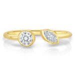 18K Yellow Gold Dolce Two Diamond Ring