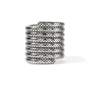 Dot Multi Coil Bracelet, Sterling Silver