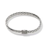 Dot Chain Bracelet, Sterling Silver, Slim