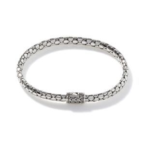 Dot Chain Bracelet, Sterling Silver, Slim