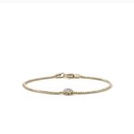 JH Essential Pavé Bracelet, Gold, Diamonds, 1.8MM
