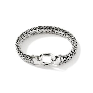 Flat Chain Bracelet, Sterling Silver, 11MM