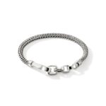 Hook Clasp Bracelet, Sterling Silver, 5MM