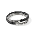 Icon Wrap, Sterling Silver, Rubber, 8MM