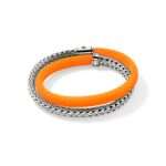 Icon Wrap, Sterling Silver, Rubber, 7.5MM