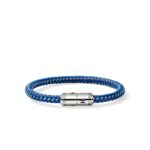 Cord Bracelet, Sterling Silver, Rubber