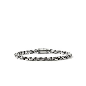 Box Chain Bracelet, Sterling Silver, 4.8MM