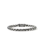 Box Chain Bracelet, Sterling Silver, 6MM