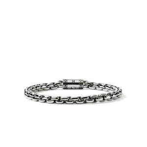 Box Chain Bracelet, Sterling Silver, 6MM