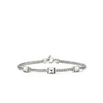 Icon Stud Bracelet, Sterling Silver,  2.5MM