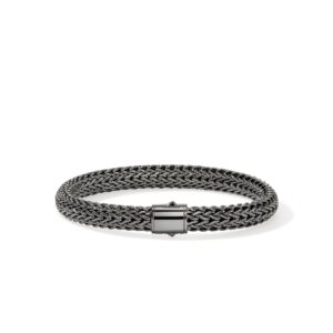 Icon Bracelet, Dark Silver, 7.5MM
