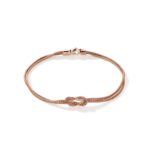 Love Knot Bracelet, Rose Gold, 3.6MM