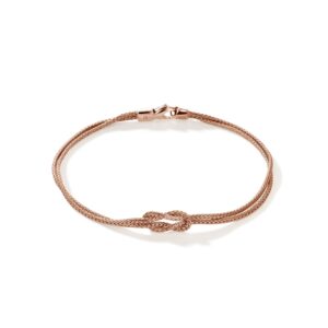 Love Knot Bracelet, Rose Gold, 3.6MM