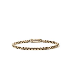 Box Chain Bracelet, Gold, 3.7MM