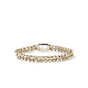 Curb Chain Bracelet, Gold, 7MM
