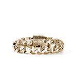 Curb Chain Bracelet, Gold, 14MM