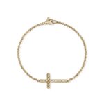 JH Essential Cross Bracelet, Gold
