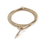 Naga Wrap, Gold, Diamonds, 2.5MM