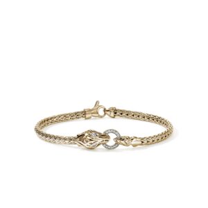 Naga Bracelet, Gold, Diamonds, 3.5MM