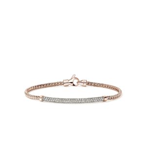 JH Essential Pavé Bracelet, Rose Gold, Diamonds, 2.5MM