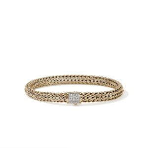 Icon Bracelet, Gold, Diamonds, 6.5MM