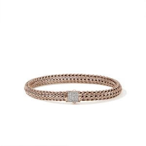 Icon Bracelet, Rose Gold, Diamonds, 6.5MM