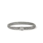 Icon Bracelet, Sterling Silver, Diamonds, 6.5MM