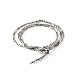 Naga Wrap, Sterling Silver, 2.5MM