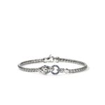 Naga Bracelet, Sterling Silver, Blue Sapphires, 3.5MM