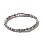 Heishi Bracelet, Sterling Silver, Hardstones, 4MM