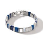 Colorblock Bracelet, Silver