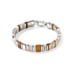 Colorblock Bracelet, Silver