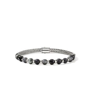Beaded Bracelet, Sterling Silver, Hardstones
