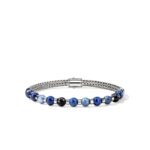 Beaded Bracelet, Sterling Silver, Hardstones