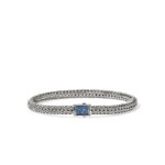 Icon Bracelet, Sterling Silver, Gemstones, 5MM