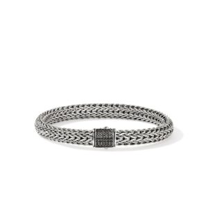 Icon Bracelet, Sterling Silver, Gemstones, 7.5MM