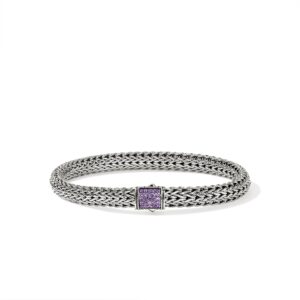 Icon Bracelet, Sterling Silver, Gemstones, 6.5MM