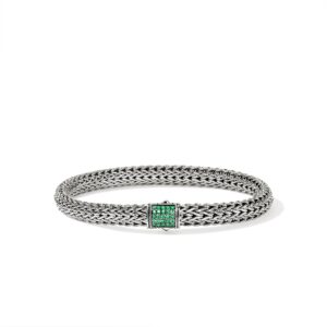 Icon Bracelet, Sterling Silver, Gemstones, 6.5MM
