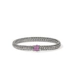 Icon Bracelet, Sterling Silver, Gemstones, 6.5MM