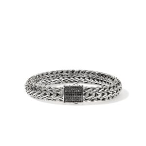 Icon Bracelet, Sterling Silver, Gemstones, 10.5MM
