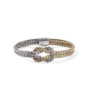 Love Knot Bracelet, Gold, Sterling Silver, 7MM
