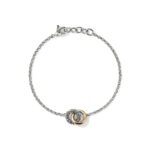 JH Essential Link Bracelet, Sterling Silver, Gold, 2MM