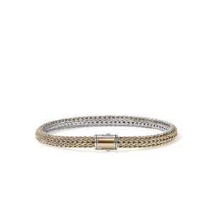 Icon Bracelet, Reversible, Gold, Sterling Silver, 5MM