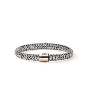 Icon Bracelet, Gold, Sterling Silver, 7.5MM